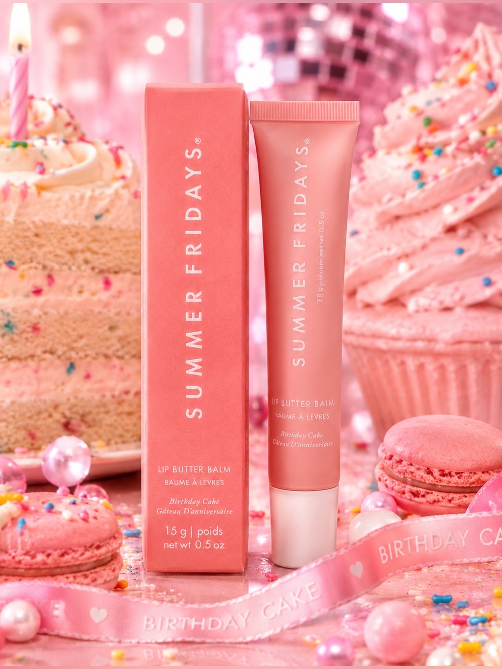 Summer Fridays Lip Butter Balm – Birthday Cake 🎂
